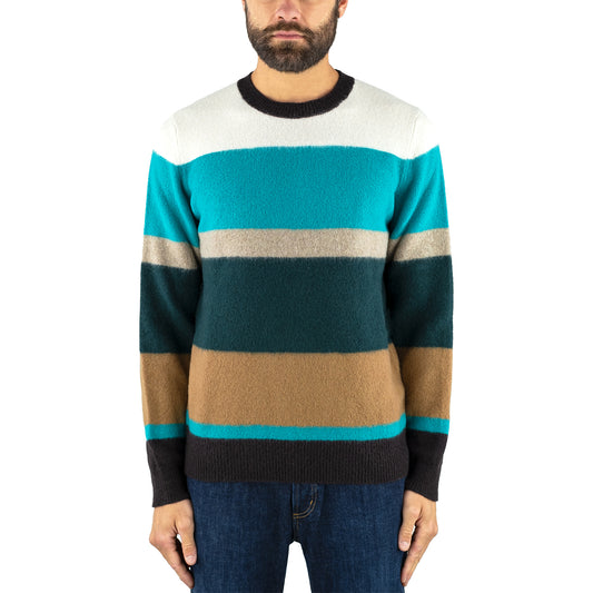 Maglia DRUMOHR Cod. D8W103GC in Puro Lambswool Col. 002 Multicolor. Maglia girocollo