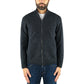 Maglia DRUMOHR Full Zip in Puro Lambswool Grigio Scuro