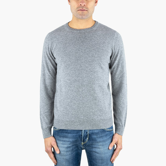 Maglia KANGRA in Puro Cachemire Grigio Medio