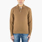 Maglia Polo DRUMOHR in Puro Lambswool Cammello
