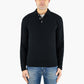 Maglia Polo DRUMOHR in Puro Lambswool Nera