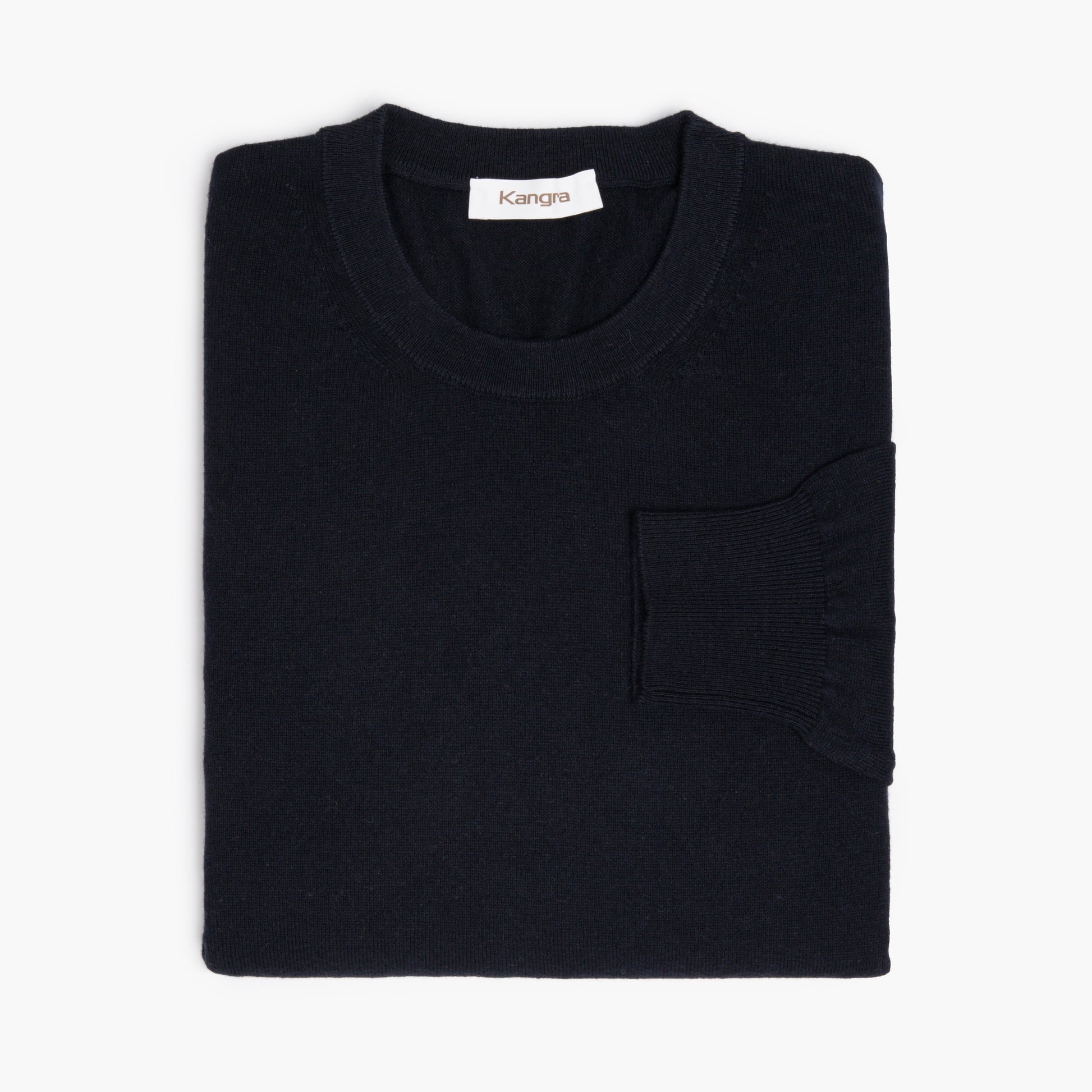 Maglia KANGRA Cod. 2013 in Lana e Cotone Blu Scuro