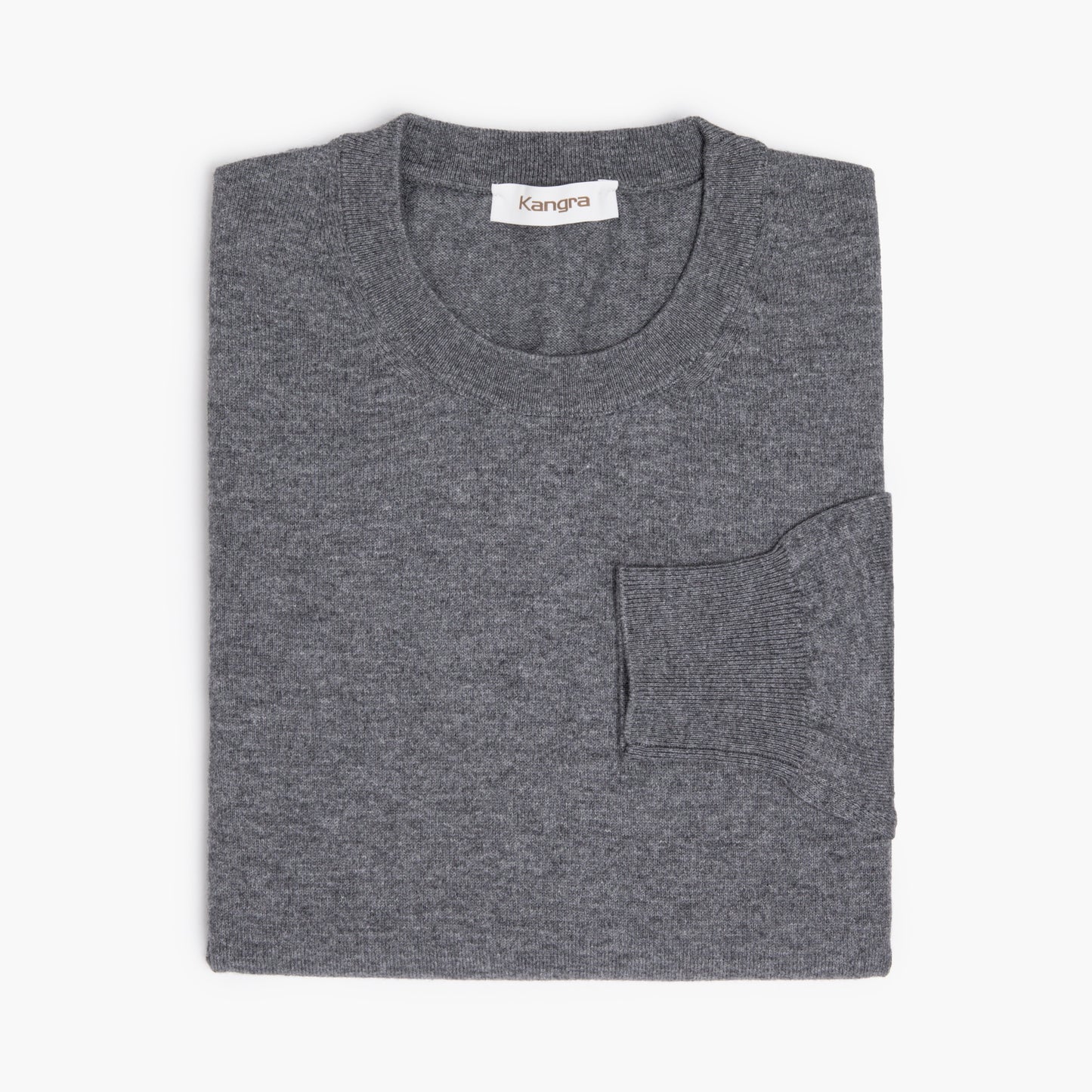 Maglia KANGRA Cod. 2013 in Lana e Cotone Grigio Medio
