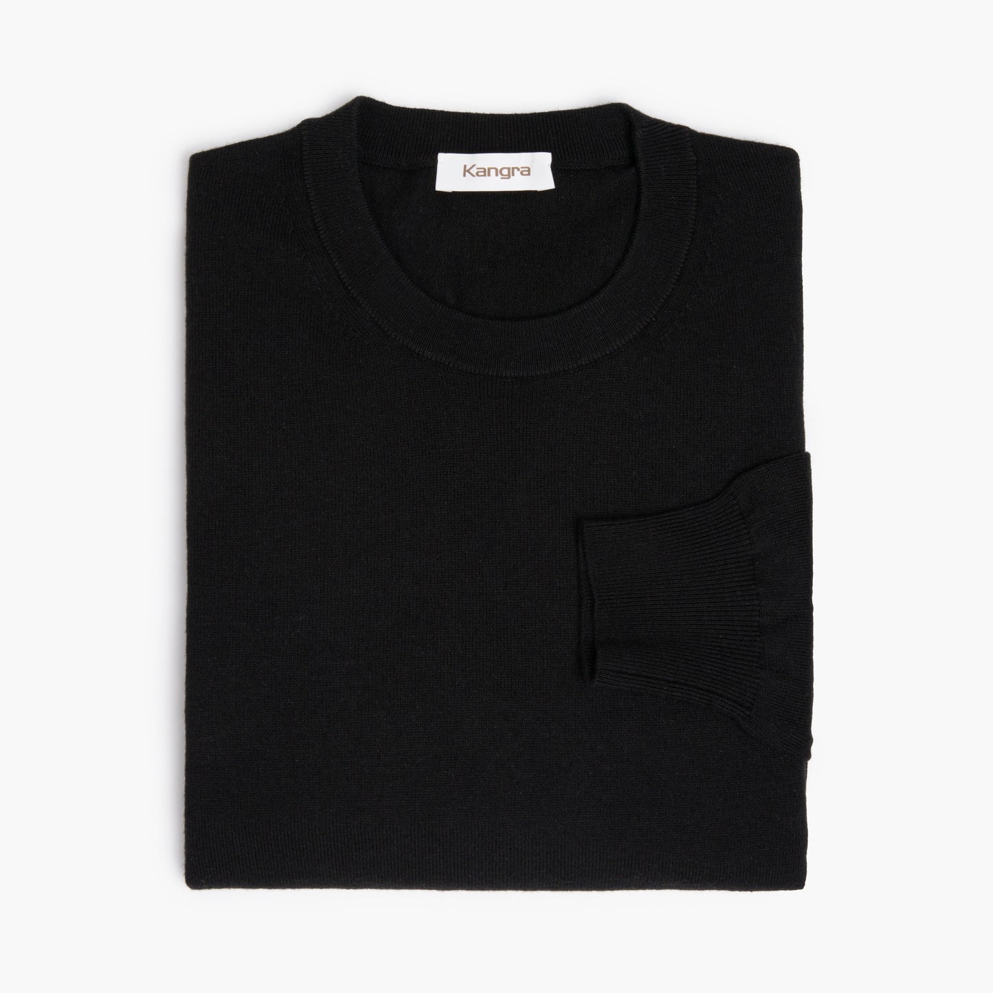 Maglia KANGRA Cod. 2013 in Lana e Cotone Nera