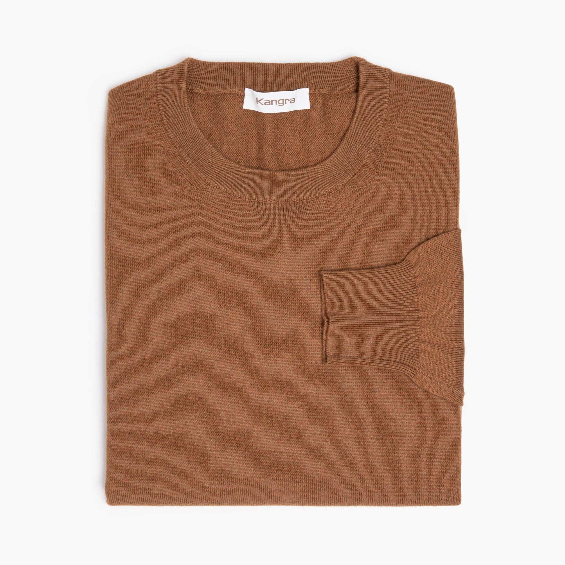 Maglia KANGRA in Lana Merino e Cotone Nocciola