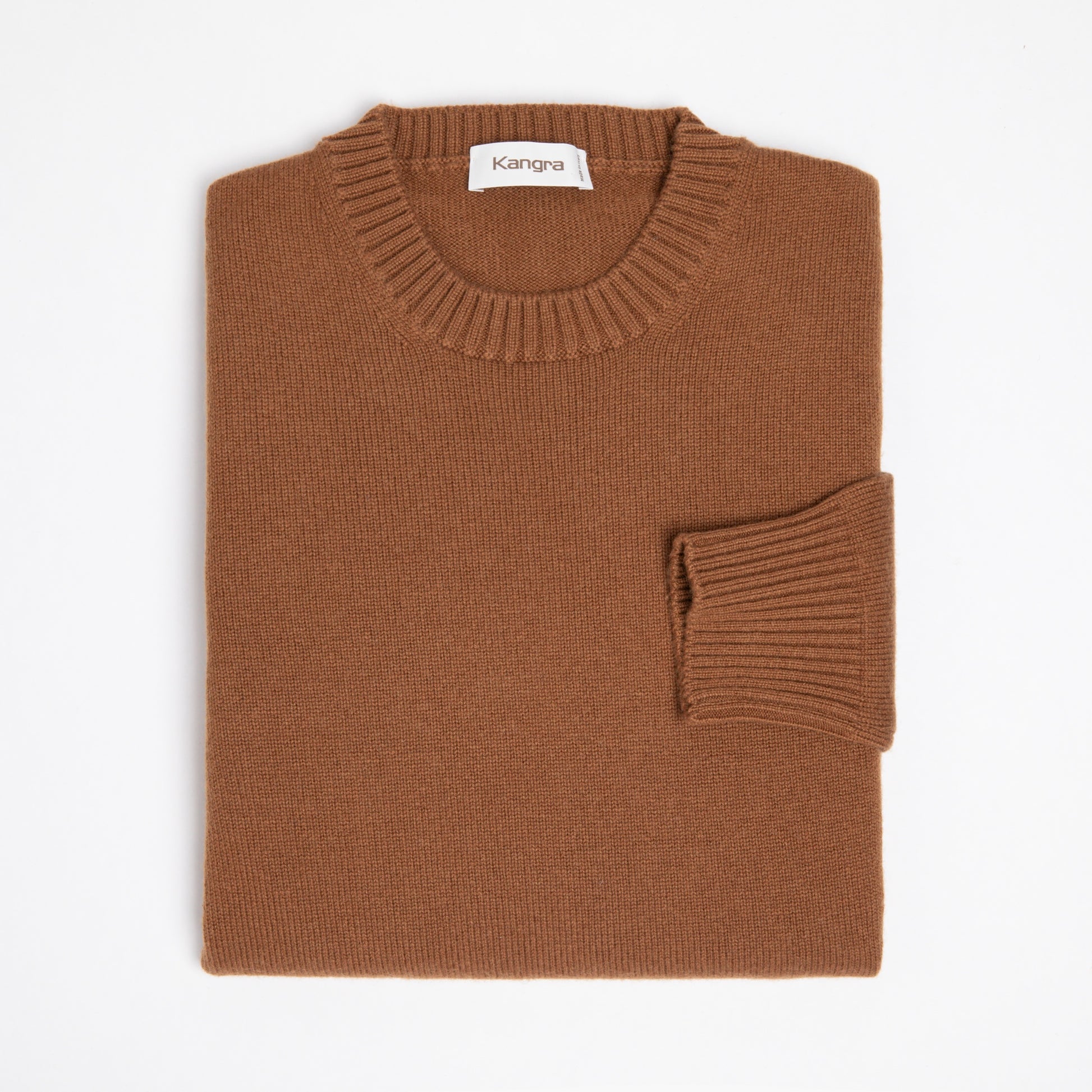 Maglia KANGRA in Lana e Cachemire Blu Nocciola