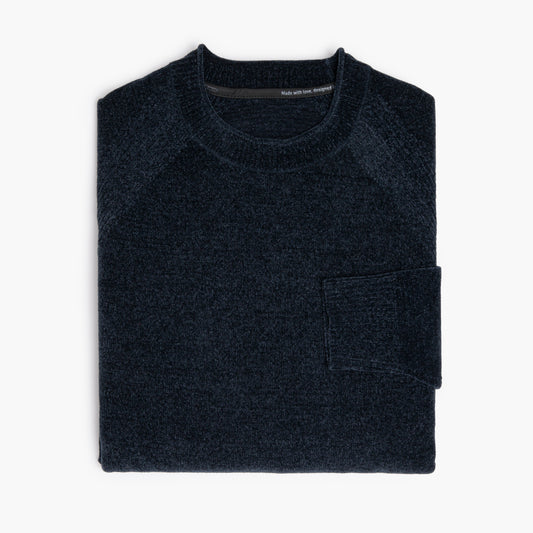 Maglia RRD Velvet Round Knit W25132 Col. 60 Blue Black