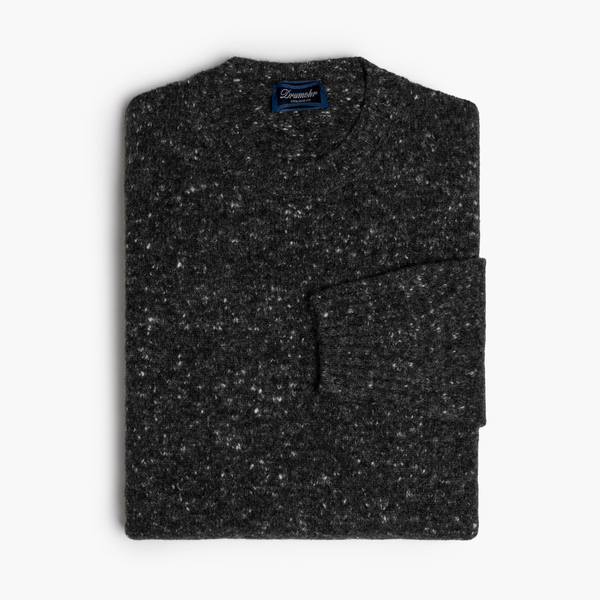 Maglia Uomo DRUMOHR Art. D5SK103NL in Lana e Cachemire Filato Donegal Col. 680 Grigio Antracite