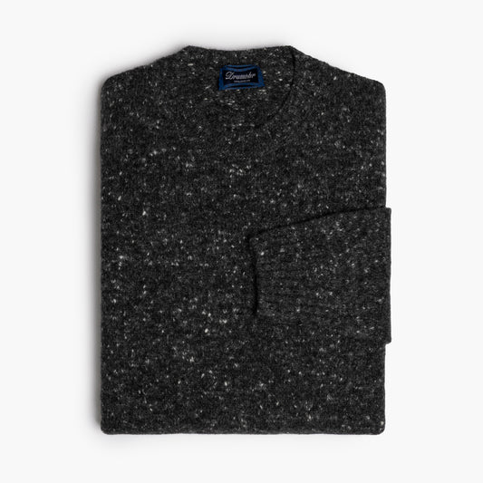 Maglia Uomo DRUMOHR Art. D5SK103NL in Lana e Cachemire Filato Donegal Col. 680 Grigio Antracite