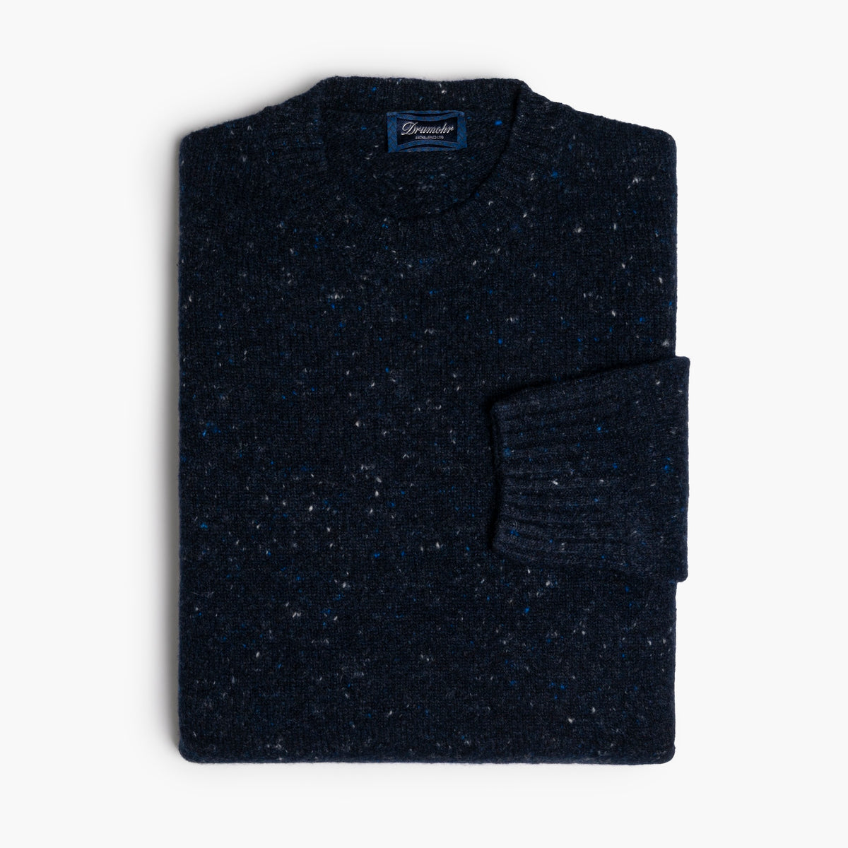 Maglia Uomo DRUMOHR Art. D5SK103NL in Lana e Cachemire Filato Donegal Col. 790 Blu Navy