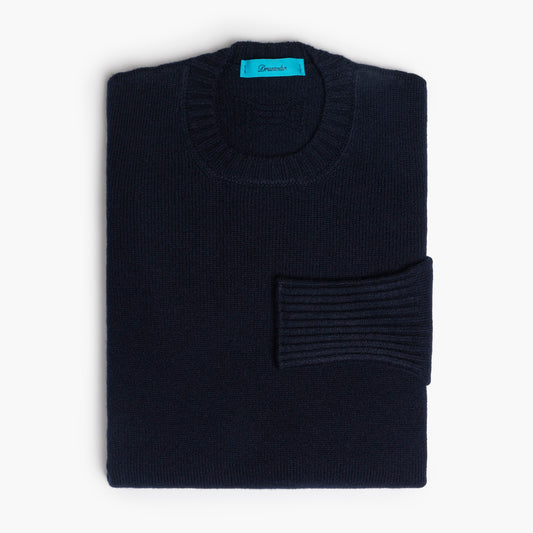 Maglia Uomo DRUMOHR Art. D8W103NL in Puro Lambswool Col. 790 Blu Navy