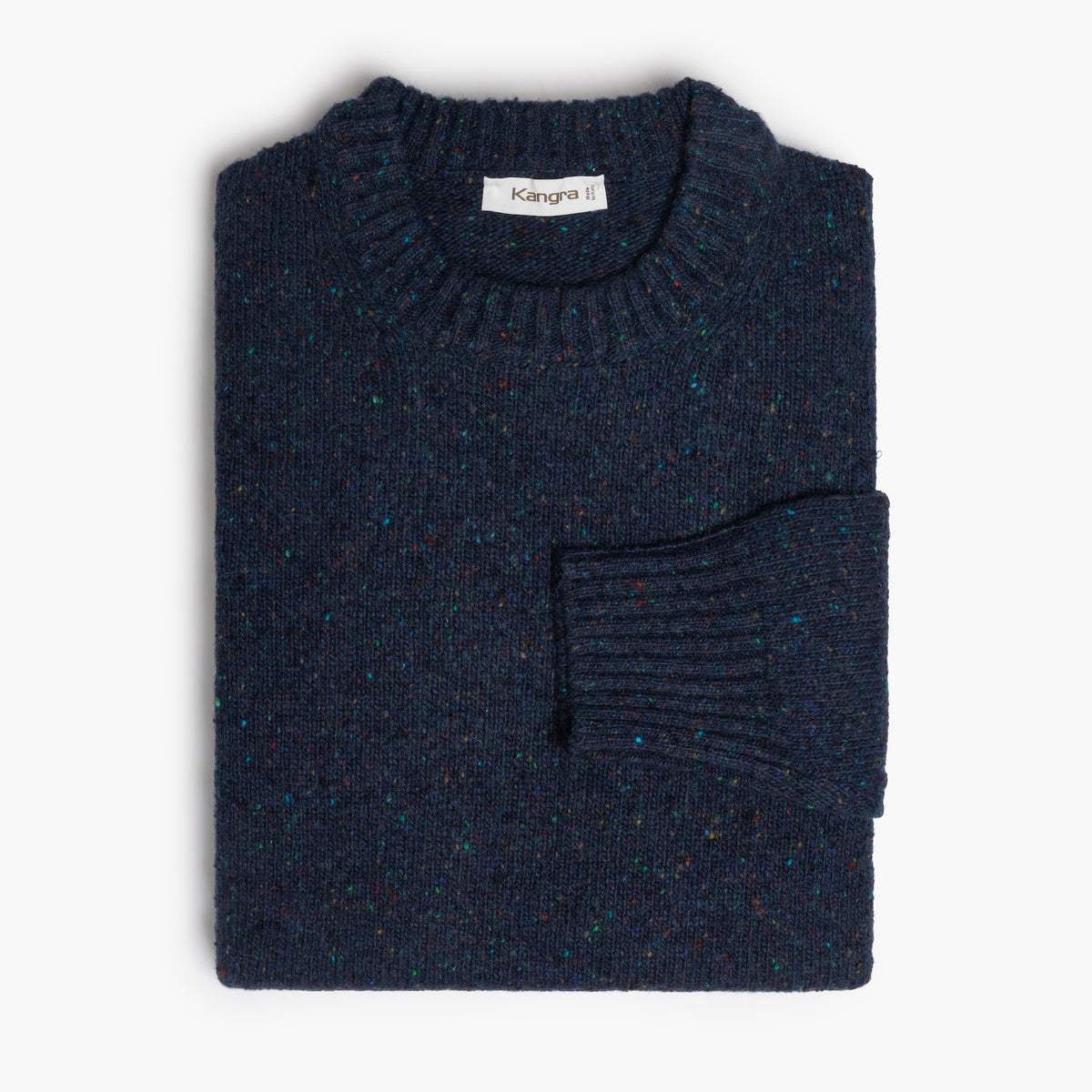 Maglia Uomo KANGRA Art. 4200 in Lana Merino e Viscosa Filato Donegal Blu