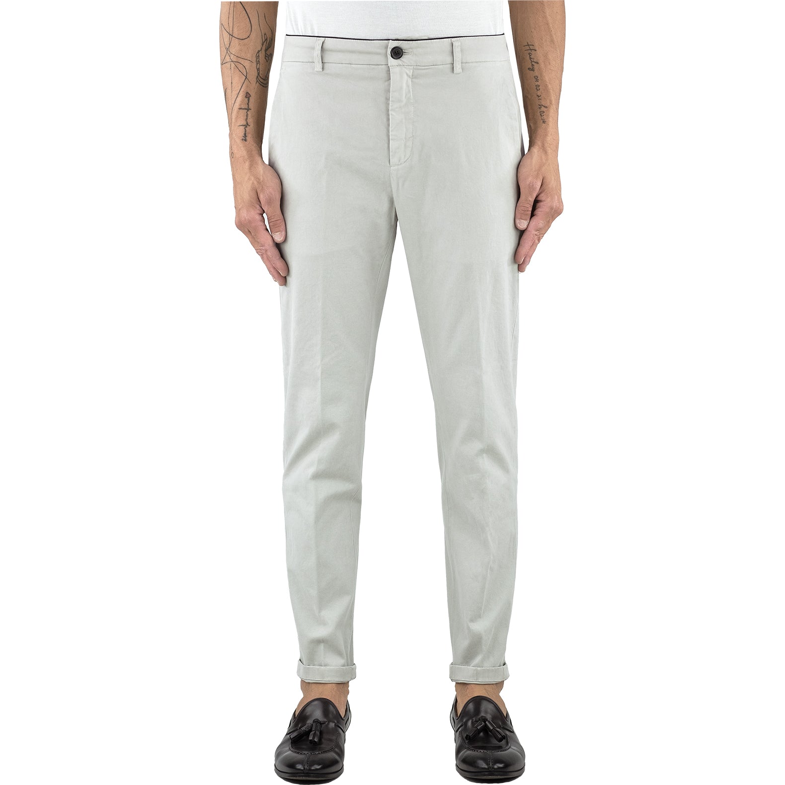 Pantalone DEPARTMENT 5 Prince UP005 in Cotone Stretch Col. 004 Stucco