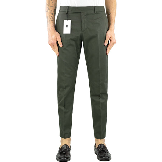 Pantalone PT Torino Edge Rebel Fit Deluxe Cotton Verde Scuro