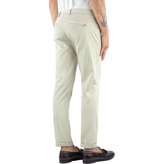 Pantalone PT Torino Wonder Fit in Cotone Stretch Beige Chiaro