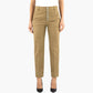 Pantalone DONDUP Nima in Gabardina Stretch Mano Calda Noce