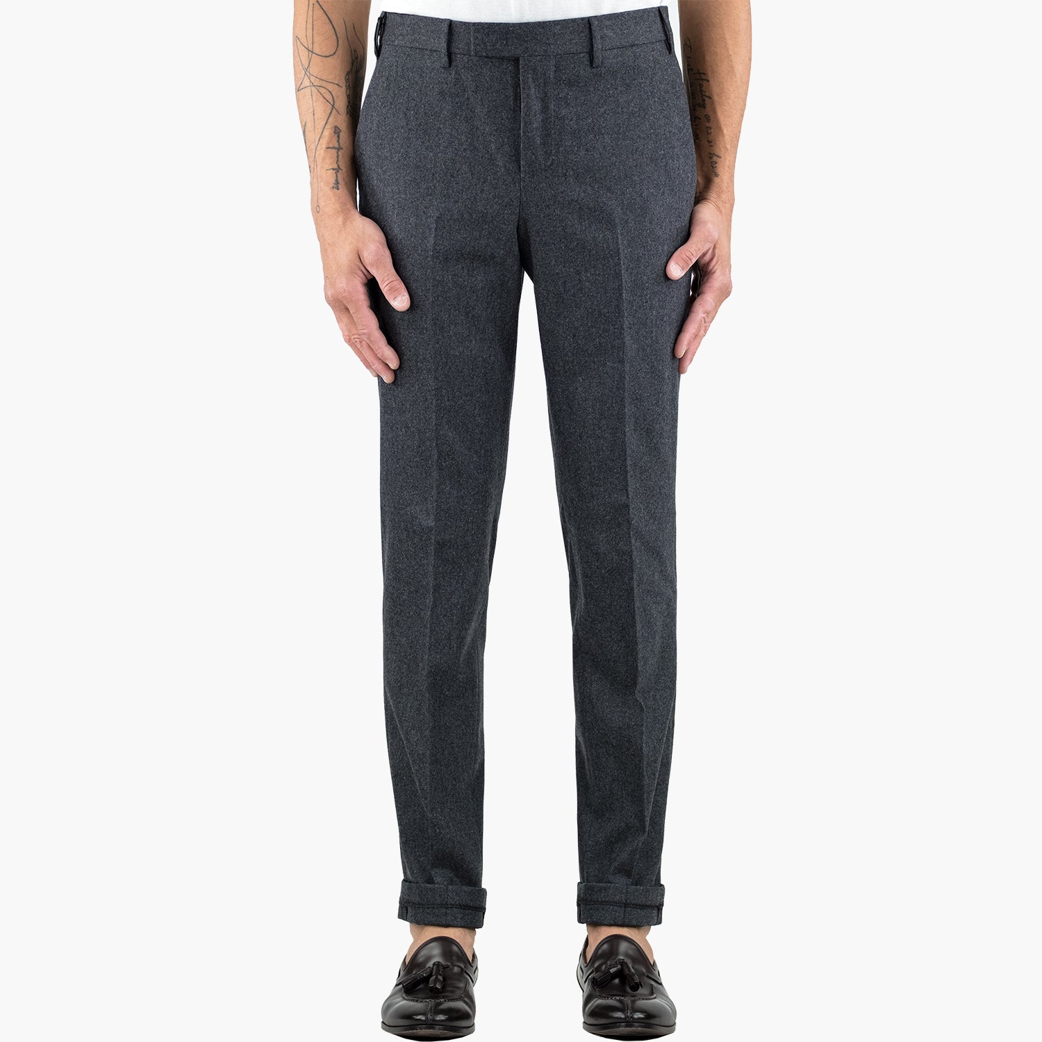 Pantalone PT Torino Master Fit Art. TO03 in Lana e Cachemire Col. 0260 Grigio Piombo