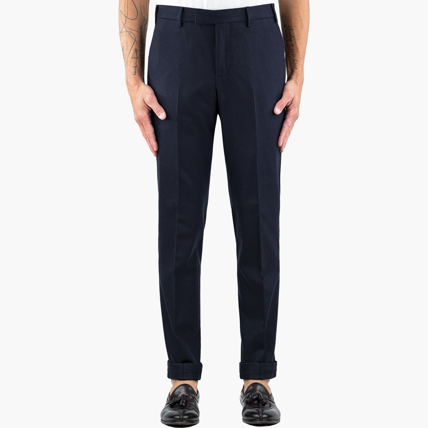 Pantalone PT Torino Master Fit Art. TO03 in Lana e Cachemire Col. 0360 Blu Navy