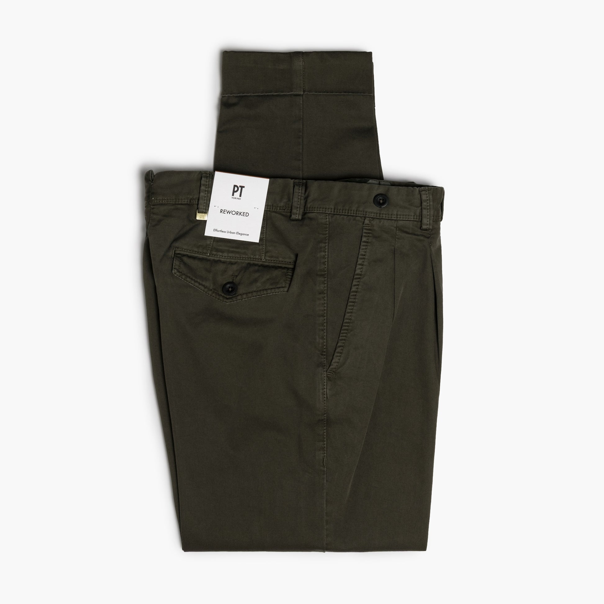 Pantalone PT Torino The Reporter Carrot Fit Art. SR95 Col. Y177 in Cotone Militare
