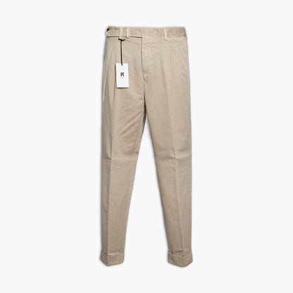Pantalone PT Torino The Reporter Reworked Carrot Fit Art. SR95 Col. Y045 in Cotone Sabbia