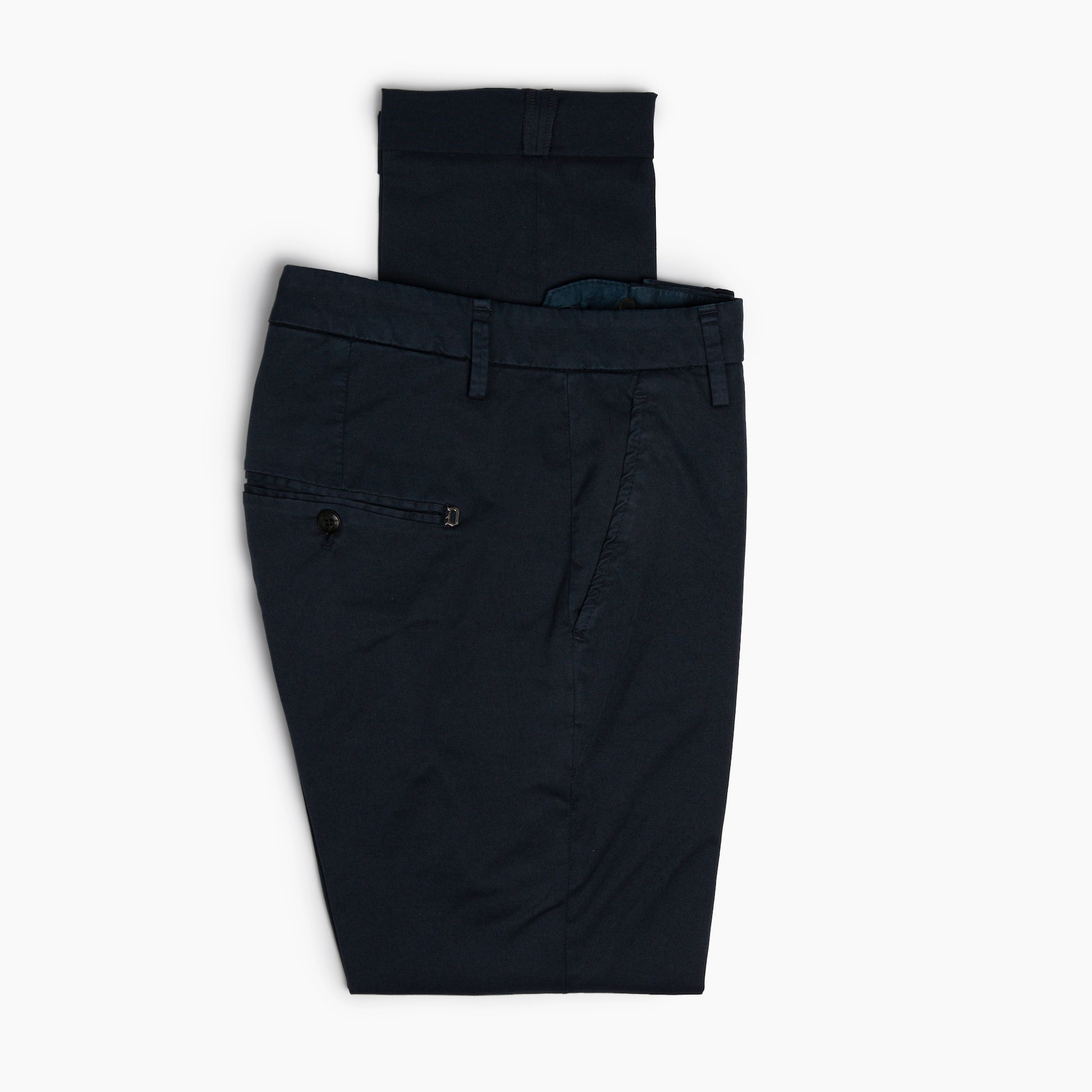Pantalone Uomo DONDUP Gaubert GS0096U in Gabardina Compact Stretch Col. 890 Blu Navy 2