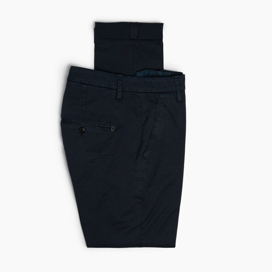 Pantalone Uomo DONDUP Gaubert GS0096U in Gabardina Compact Stretch Col. 890 Blu Navy 2