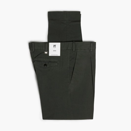 Pantalone Uomo PT Torino Edge Rebel Fit Art. NK30 Col. Y474 in Gabardina Stretch Verde Bosco