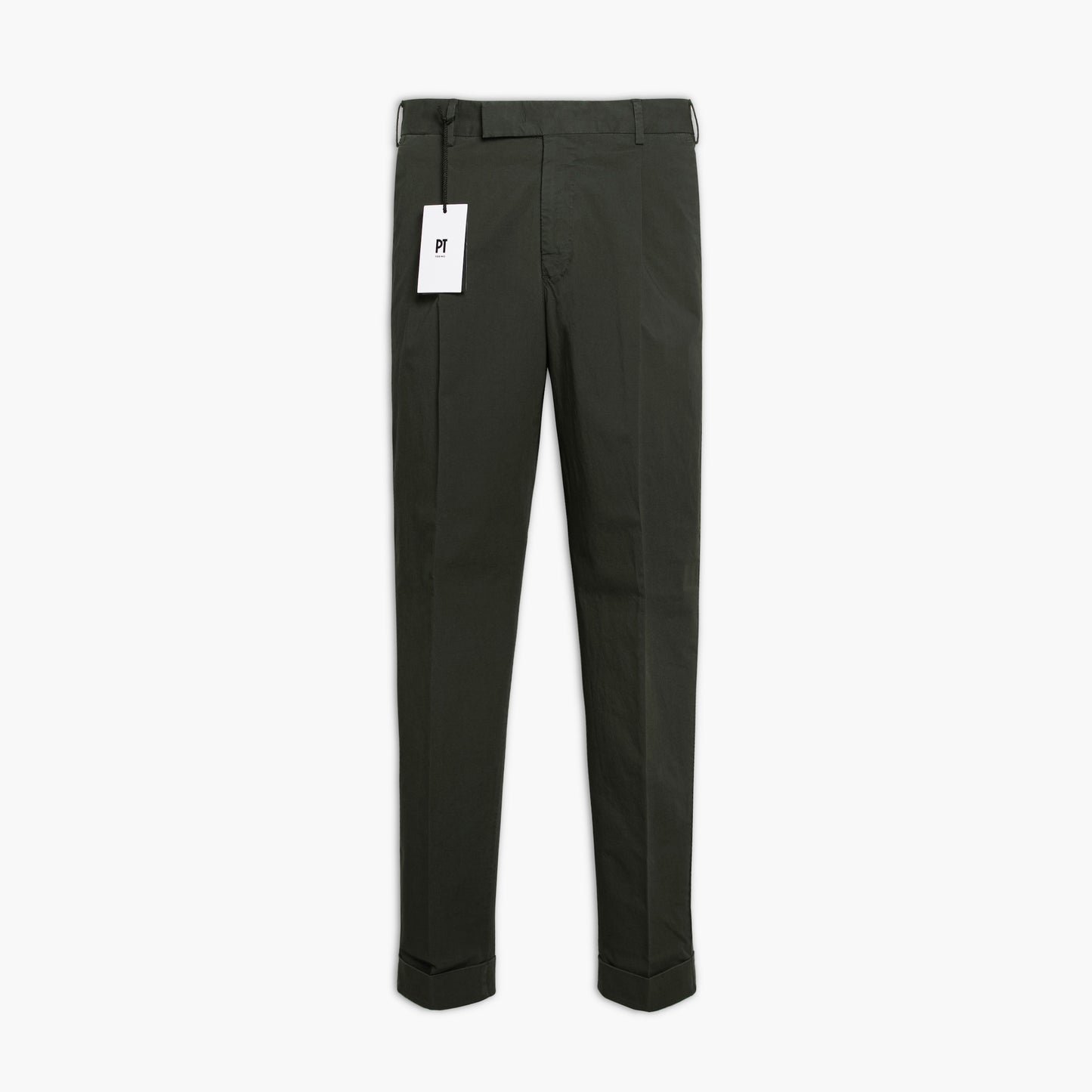 Pantalone Uomo PT Torino Edge Rebel Fit Art. NK30 Col. Y474 in Gabardina Stretch Verde Bosco