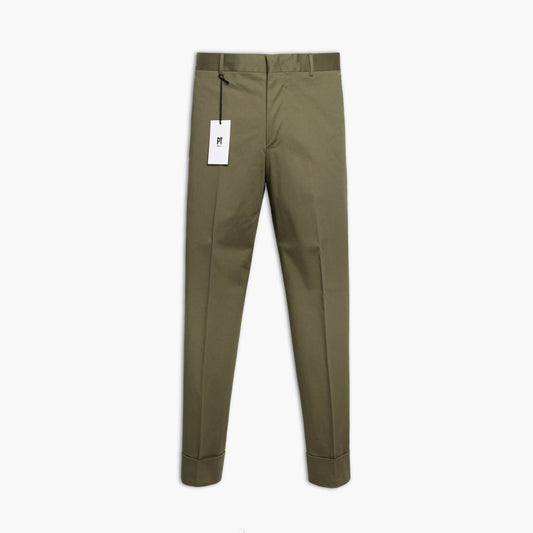 Pantalone Uomo PT Torino Edge The Club Art. SD59 Col. 0440 in Cotone Twill Stretch Verde Militare