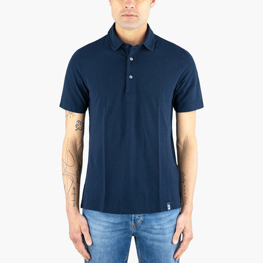 Polo DRUMOHR in Cotone Jersey Blu Navy