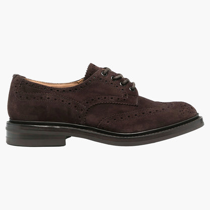 Scarpa TRICKER'S Bourton Country Shoe in Pelle Suede Testa di Moro