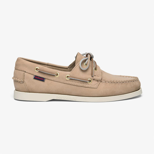 Scarpe da Barca Uomo SEBAGO Docksides Portland Nubuck Cod. 7000GA0 Col. 906 Beige Camel
