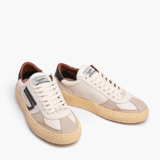Sneaker PURAAI Vintage Art. PU101V-029 in Eco Pelle Martellata Col. Osso