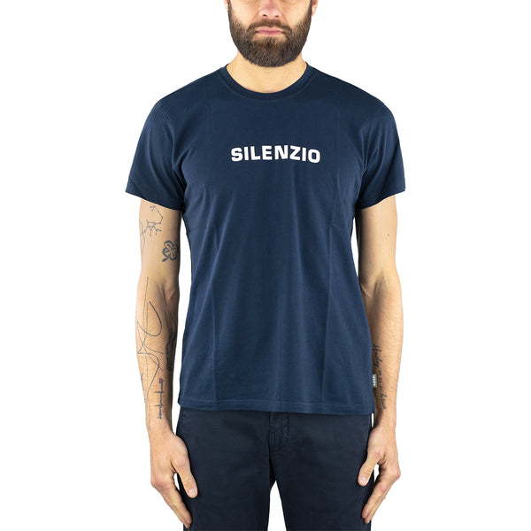 T-Shirt ASPESI Silenzio Blu Navy LATTANZI UOMO DONNA Shop Online