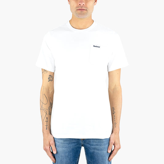 T-Shirt BARBOUR Langdon Pocket Tee White