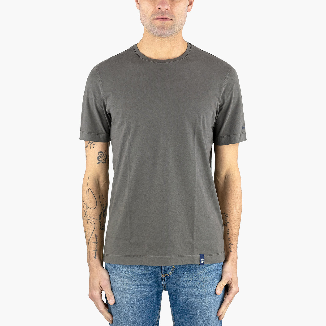 T-Shirt DRUMOHR in Puro Cotone Tortora