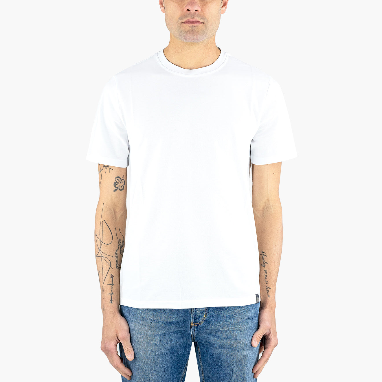T-Shirt KANGRA in Cotone Piquet Bianca