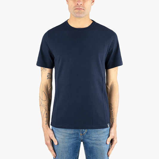 T-Shirt KANGRA in Cotone Piquet Blu Navy