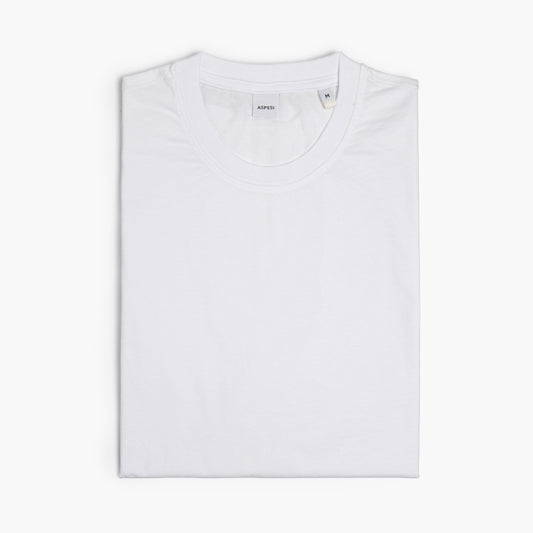 T-Shirt Uomo ASPESI Mod. 3107 in Jersey di Cotone Bianca