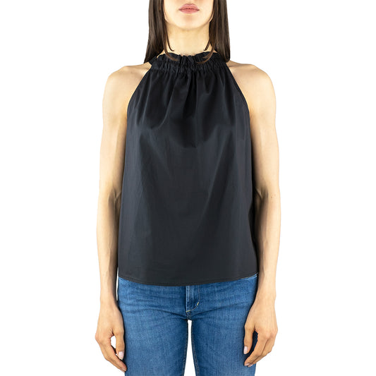 Top PINKO Tale in Cotone Popeline Nero