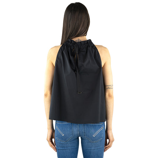 Top PINKO Tale in Cotone Popeline Nero