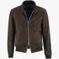 Giubbotto THE JACK Elvis in Pelle Suede Testa di Moro