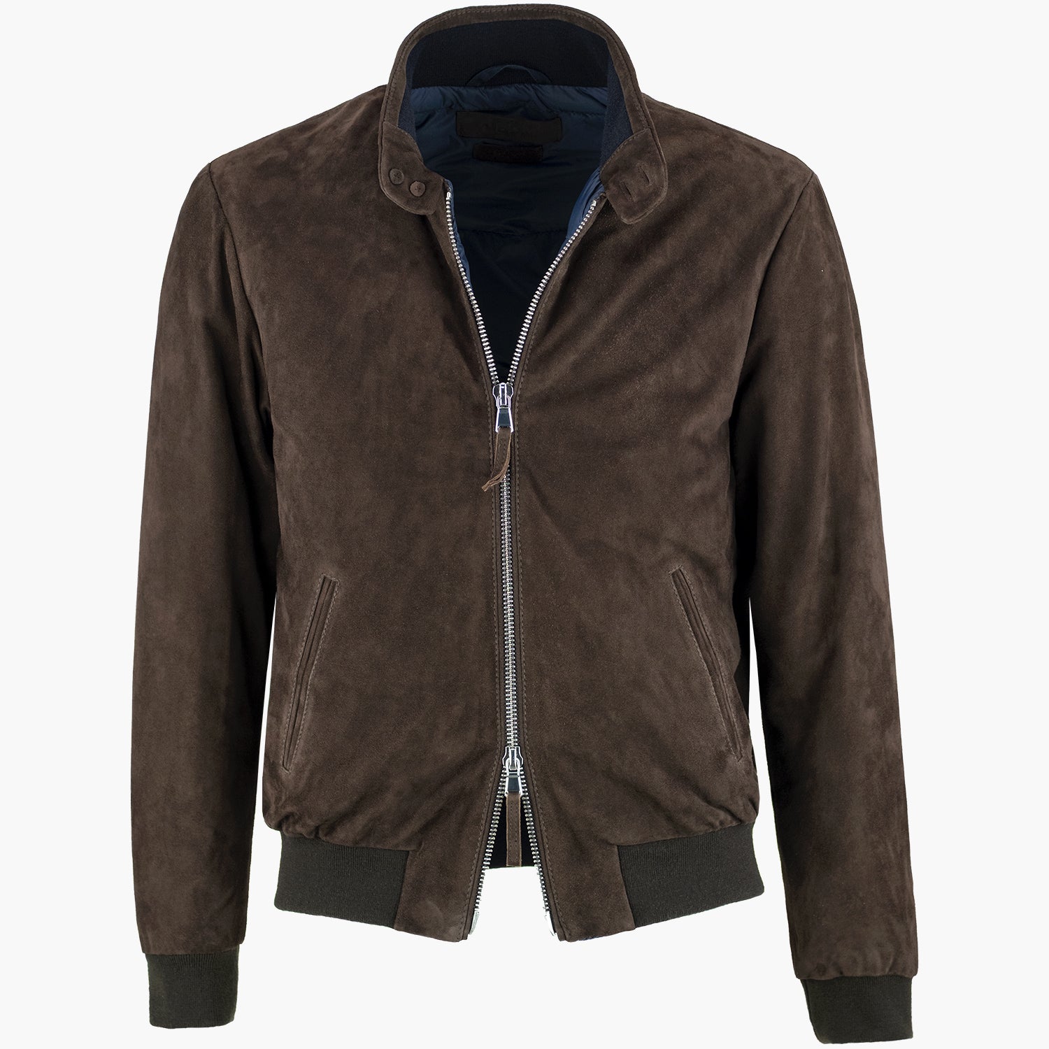 Giubbotto THE JACK Elvis in Pelle Suede Testa di Moro