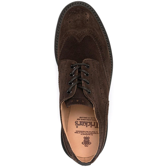 Scarpa TRICKER'S Bourton Country Shoe in Pelle Suede Testa di Moro