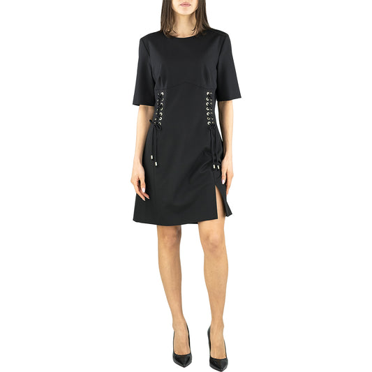 Abito PINKO Accogliente Bustier con Stringhe Nero