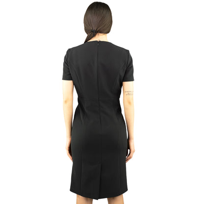 Abito PINKO Quinto Incrociato con Bottoni Dorati Nero