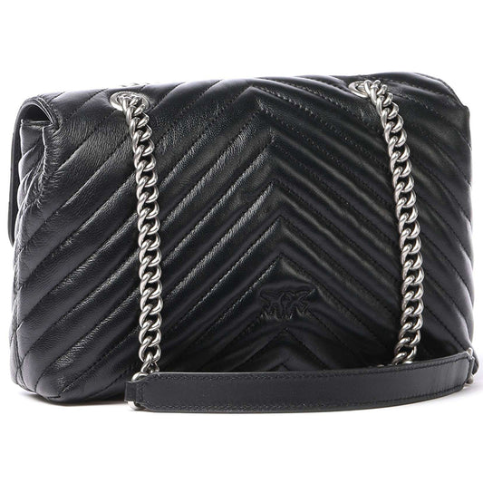 Borsa PINKO Lady Love Bag Puff V Quilt in Pelle Nera