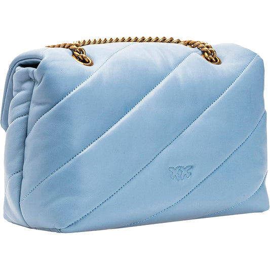 Borsa PINKO Love Classic Puff Maxy Quilt Light Blue