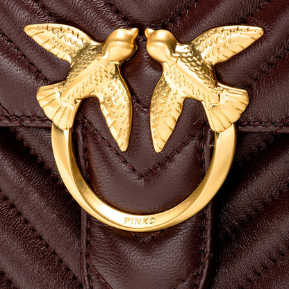 Borsa PINKO Love Lady Puff V Quilt Bordeaux