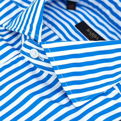 Camicia BARBA Napoli Culto Righe Bianco Azzurro